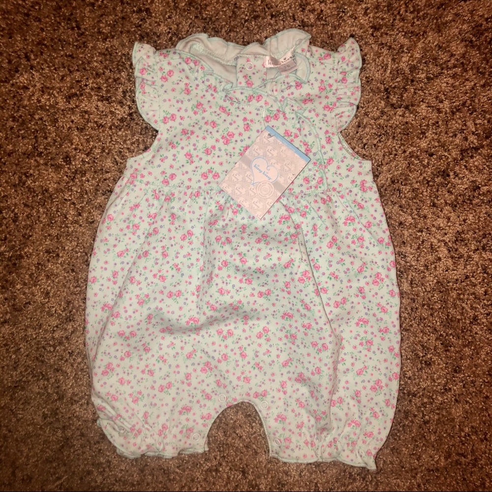 Floral ruffle romper